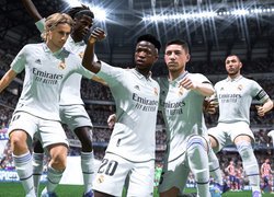 Piłkarze Real Madryt na boisku w FIFA 23