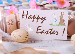 Wielkanoc, Pisanki, Kartka, Życzenia, Happy Easter