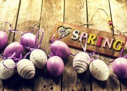 Wielkanoc, Wiosna, Tabliczka, Napis, Spring, Pisanki