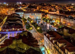 Plac Rossio w Lizbonie