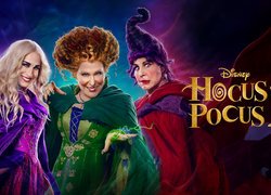 Film, Hocus Pocus 2, Aktorki, Sarah Jessica Parker, Bette Midler, Kathy Najimy, Czarownice, Plakat