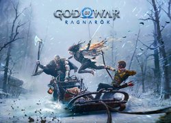 God Of War Ragnarok, Gra, Kratos, Freya, Atreus