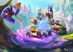 League of Legends Wild Rift, Postacie, Drzewo, Wróżka, Żaba, Magia, Plakat