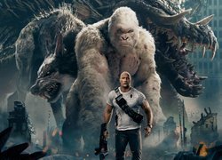 Film, Rampage, Goryl, Davis Okoye, Aktor, Dwayne Johnson