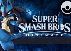 Plakat reklamujący grę Super Smash Bros