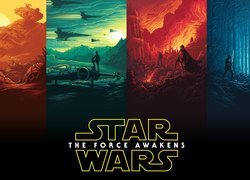 Plakat z filmu Gwiezdne wojny Przebudzenie Mocy