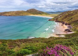 Plaża na półwyspie Rosguill w Irlandii