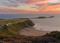 Plaża Rhossili w Walli