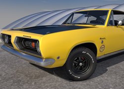 Plymouth Barracuda, 1968, Zabytkowy, 3D