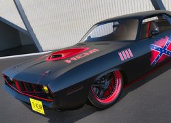 Zabytkowy, Plymouth Cuda 426, 1971, 3D