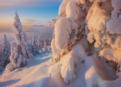 Południowy Ural w Rosji zimą
