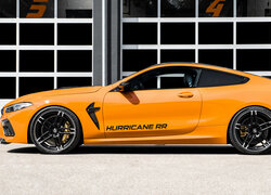 Pomarańczowe BMW M8 G-Power G8M Hurricane bokiem