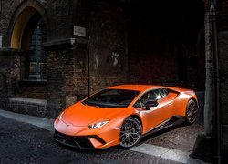 Pomarańczowe Lamborghini Huracan