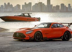 Pomarańczowy, Mercedes-AMG GT Black Series, Motorówka