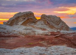 Zachod słońca, Skały, Vermilion Cliffs, Arizona, Stany Zjednoczone