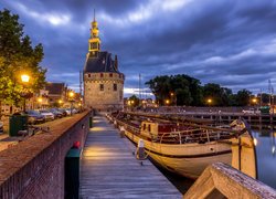 Pomost prowadzący do restauracji De Hoofdtoren w Hoorn