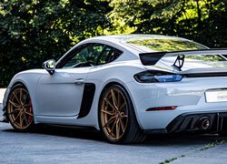 Porsche 718 Cayman GT4 tył i bok