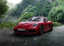 Czerwone, Porsche 718 Cayman GTS