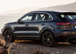 Porsche Cayenne nad jeziorem