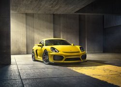 Porsche Cayman GT4, Żółte, Przód