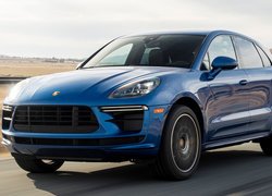 Niebieskie, Porsche Macan Turbo, Przód