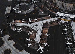 Port lotniczy Newark-Liberty w Newark w stanie New Jersey
