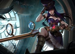 Gra, League of Legends, Caitlyn, Postać, Kobieta