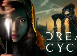 Postać kobiety z gry Dream Cycle na plakacie
