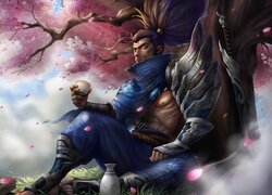 Postać Yasuo z gry League of Legends