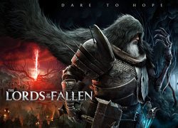 Postać z gry The Lords of the Fallen na plakacie