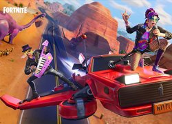 Postacie Stage Slayer i Synth Star na plakacie do gry Fortnite Battle Royale