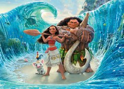 Film Animowany, Vaiana Skarb oceanu, Postacie, Moana, Chief Tui