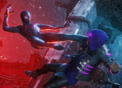Postacie z gry Marvels Spider-Man Miles Morales w walce