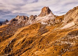 Włochy, Góry, Dolomity, Przełęcz, Passo di Giau, Prowincja Belluno, Droga