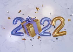 Nowy Rok, 2022, Prezent, Pudełko