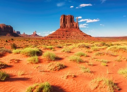 Pustynia z doliną skał w Arizonie