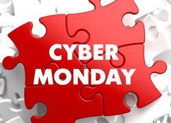 Puzzle z napisem Cyber Monday