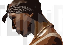 Raper Tupac Shakur