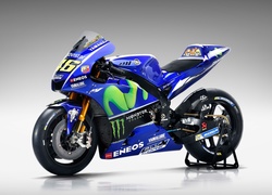 Motocykl Yamaha YZR-M1, 2017, Reklama, Movistar