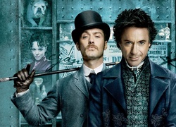 Robert Downey Jr. i Jude Law w filmie Sherlock Holmes