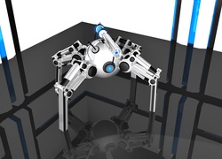 Robot w grafice wektorowej 3D