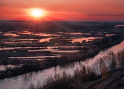 Rozlewisko rzeki Klaźma w Rosji