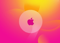 Różowe logo apple