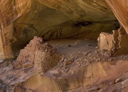 Skała, Comb Ridge, Ruiny Butler Wash, Utah, Stany Zjednoczone