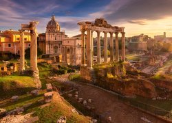 Ruiny Forum Romanum w Rzymie