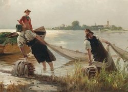 Rybacy w malarstwie Karla Rauppa