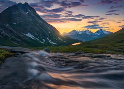 Góry, Rzeka Rauma, Jezioro, Dolina, Romsdalen, Norwegia