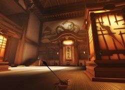 Gra, Overwatch, Wnętrze, Sala ćwiczeń, Hanamura Dojo