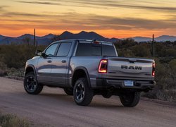 Dodge Ram 1500, Rebel, Droga, Zachód Słońca