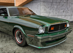 Zabytkowy, Zielony, Ford Mustang King Cobra, 1978